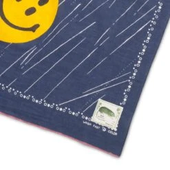 FASTCOLOR SELVEDGE BANDANA (RAIN SMILE) -Clothing Shop KapitalFASTCOLORSELVEDGEBANDANARAINSMILENAVYO SEK 1038 3