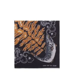 FASTCOLOR SELVEDGE BANDANA (FIRE SALMON) -Clothing Shop KapitalFASTCOLORSELVEDGEBANDANA FIRESALMON BLACKOSEK 1105 3