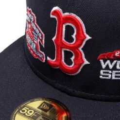 NEW ERA 59FIFTY BOSTON RED SOX HISTORIC CHAMPS FITTED CAP -Clothing Shop NewEra5950HISTORICCHAMPS12471BOSREDOTCNAVY760288293 4