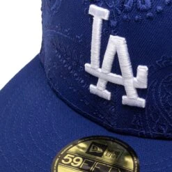 NEW ERA 59FIFTY LOS ANGELES DODGERS SWIRL FITTED CAP -Clothing Shop NewEra5950MLBSWIRL12763LOSDODOTCBLUE760288093 4