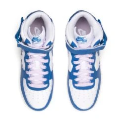 WOMEN'S NIKE AIR FORCE 1 '07 MID 9 WOMEN'S NIKE AIR FORCE 1 '07 MID -Clothing Shop NikeWNIKEAIRFORCE1 07MIDWHITEMILITARYBLUE SAIL DOLL8DX3721 100 4