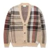Aries JOHNNY PLAID CARDIGAN -Clothing Shop ariesJOHNNYPLAIDCARDIGANBEIGEMFTAR20025 1
