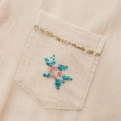 SEQUINED FLORAL NET SS SHIRT -Clothing Shop bodeSEQUINEDFLORALNETSSSHIRTMULTIMLMRF22SH091 5