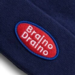 BRAINO DRAINO WOOL BEANIE -Clothing Shop braindeadBRAINODRAINOWOOLBEANIENAVYOSBDF22H04002521NY01 3