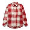 HEAVY FLANNEL OVERSHIRT -Clothing Shop fuckingawesomeHEAVYFLANNELOVERSHIRTREDWHITESFA FW22 019 1