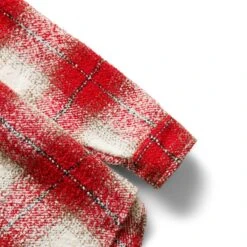 HEAVY FLANNEL OVERSHIRT -Clothing Shop fuckingawesomeHEAVYFLANNELOVERSHIRTREDWHITESFA FW22 019 3