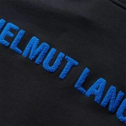 Helmut Lang FLOCKED HOODIE -Clothing Shop helmutlangFLOCKEDHOODIEBLACKSM10HM506 6