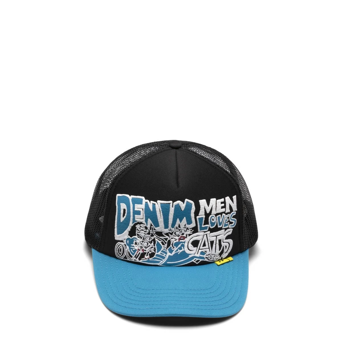 DENIM MEN LOVE CATS TRUCKER CAP 3 DENIM MEN LOVE CATS TRUCKER CAP