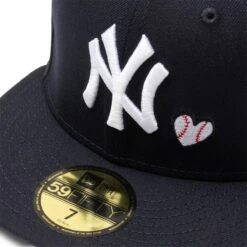NEW ERA 59FIFTY NEW YORK YANKEES TEAM HEART FITTED CAP -Clothing Shop neweraTEAMHEART595010112NEYYANOTCNAVY760243662 4