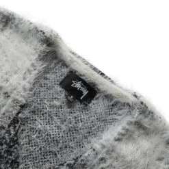 Stüssy HAIRY PLAID CARDIGAN -Clothing Shop stussyHAIRYPLAIDCARDIGANWHITES117169 4