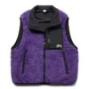 Stüssy SHERPA VEST -Clothing Shop stussySHERPAVESTPURPLEXS118506 1