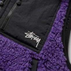 Stüssy SHERPA VEST -Clothing Shop stussySHERPAVESTPURPLEXS118506 3
